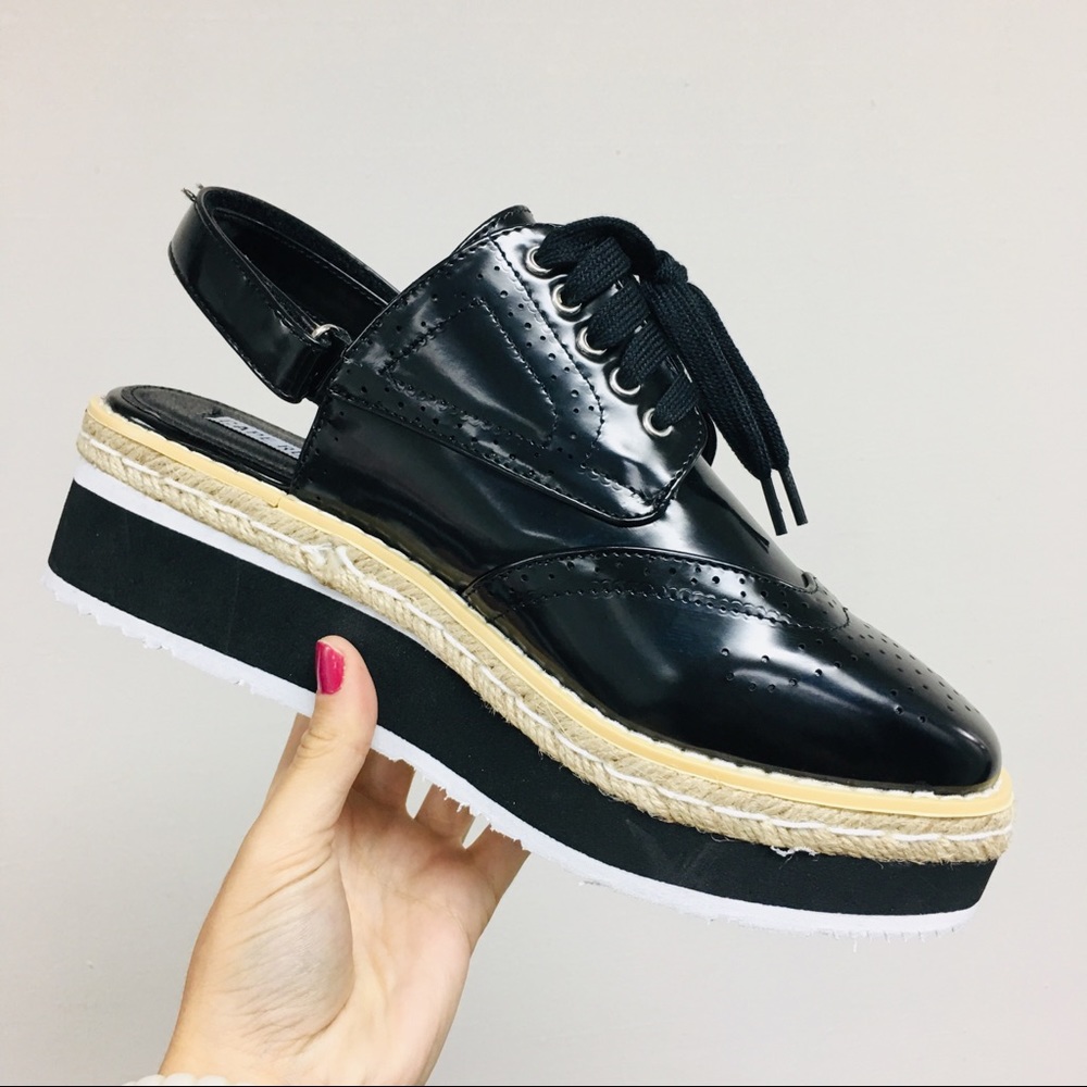 Black platform sneaker sandal - worn 1x